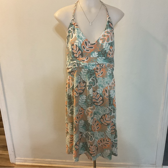 Tommy Bahama Floral Halter Dress Size L - Picture 3 of 10